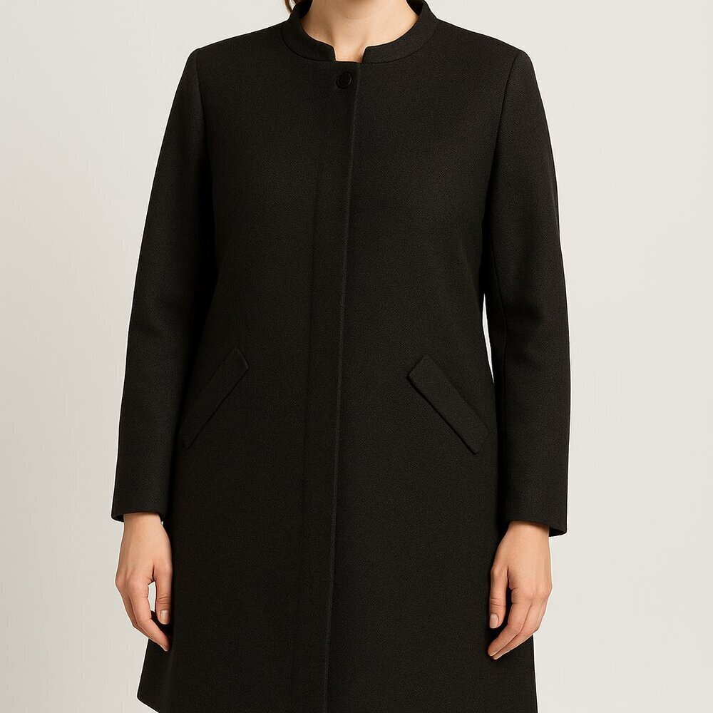 FRNCH Paris Black Long Blazer Jacket Size Small